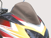 ショートスクリーン(スモーク)装着イメージ